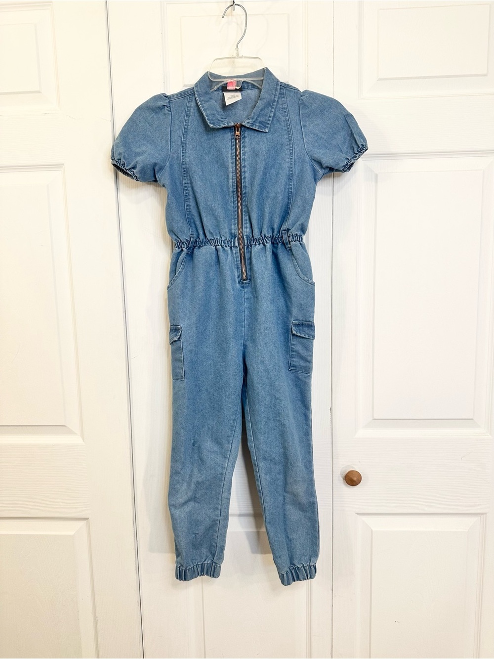 Vince Camuto Light Blue Denim Girls Jumpsuit